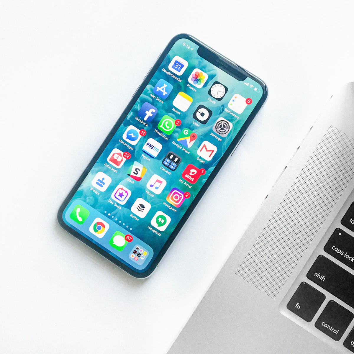 Android and iOS devices side by side
